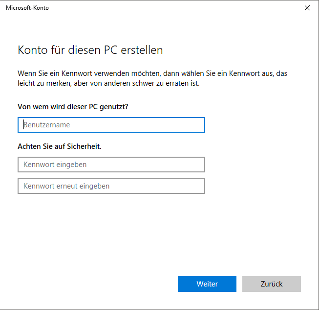 Windows 10: Add a user - this is how it works's done